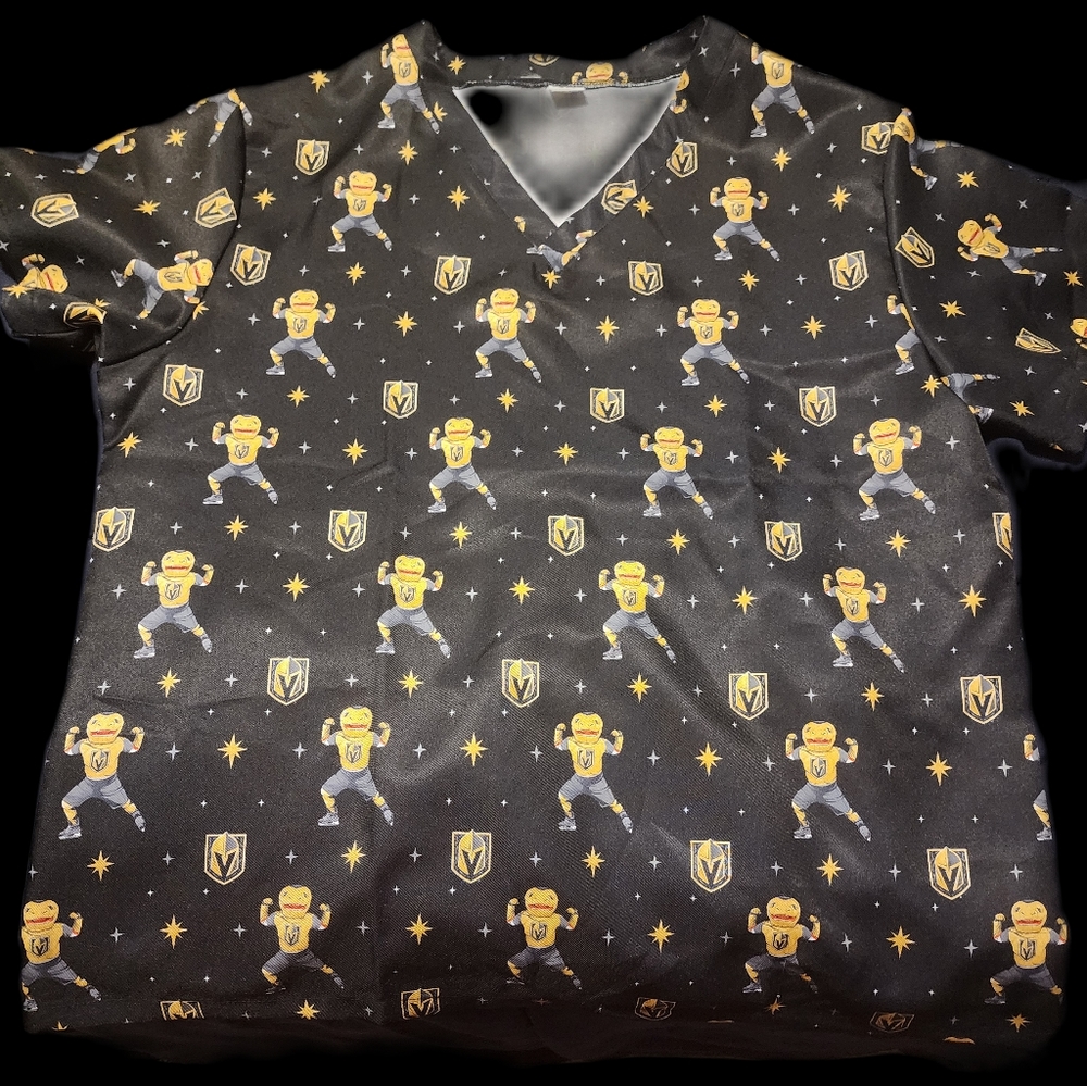 NHL Vegas Golden Knights Size L Unisex Scrub top - Brand New